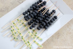 Blueberry skewers