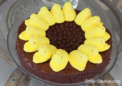 Sunflower Peeps Brownie