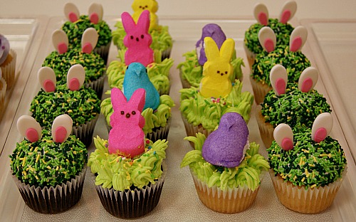 peep cupcakes