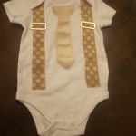 Custom wedding baby onesie