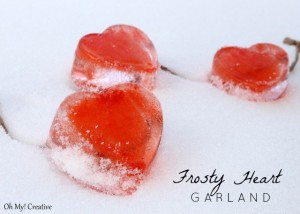 Frosty Valentine's Day Heart Garland 3