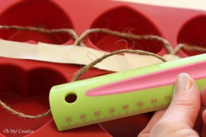 Frosty Valentine's Day Heart Garland