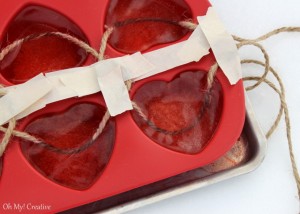 Frosty Valentine's Day Heart Garland