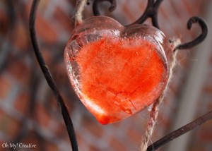 Frosty Valentine's Day Heart Garland