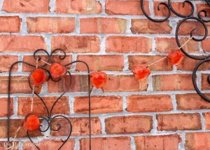 Frosty Valentine's Day Heart Garland