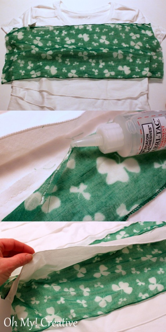 Diy St. Patrick's Day Shamrock T-shirt