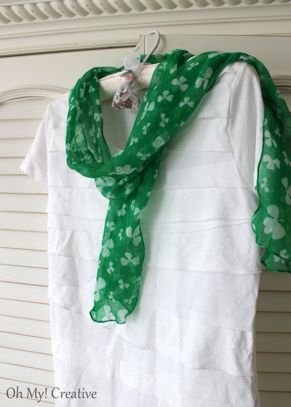 Diy St. Patrick's Day Shamrock T-shirt 