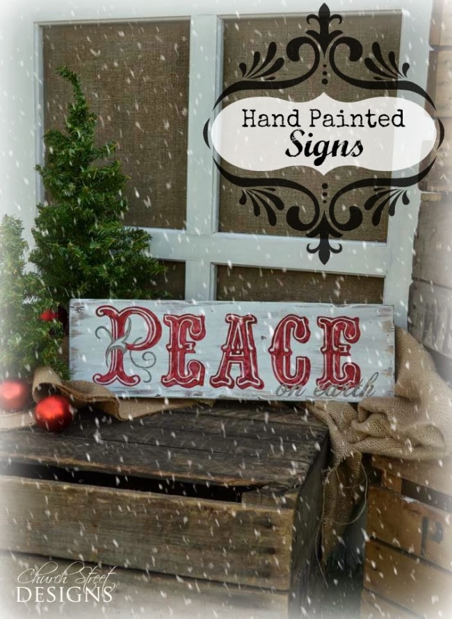 Hand Painted Christmas Signs