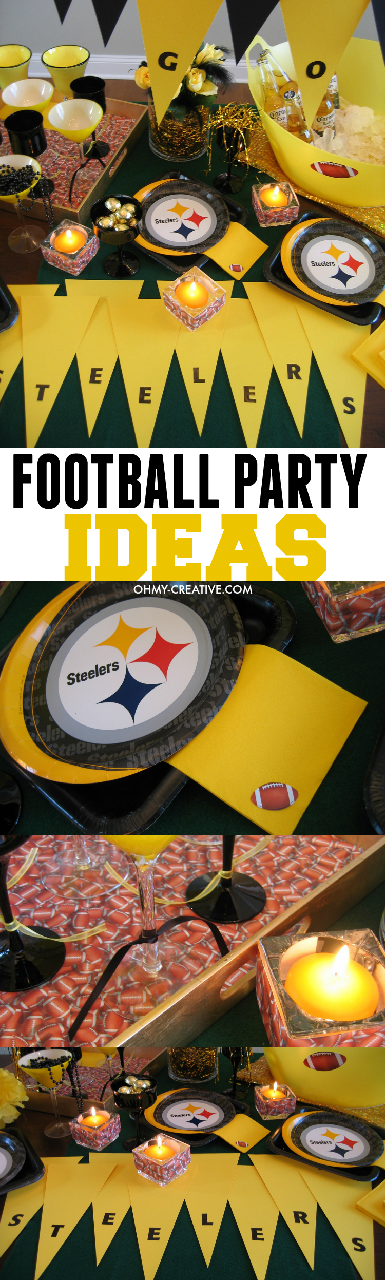Football party Ideas that can be used for any team  |  OHMY-CREATIVE.COM