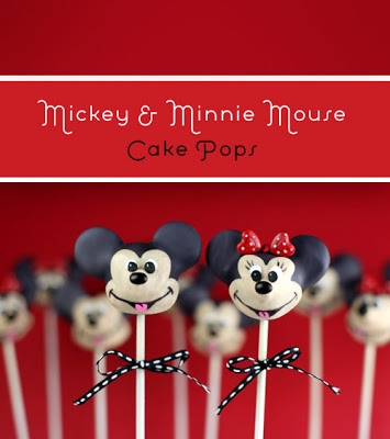 Micky and Minnie Mouse Cake Pops