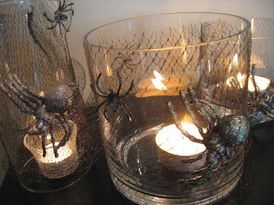 DIY Recycled Spider Web Candles