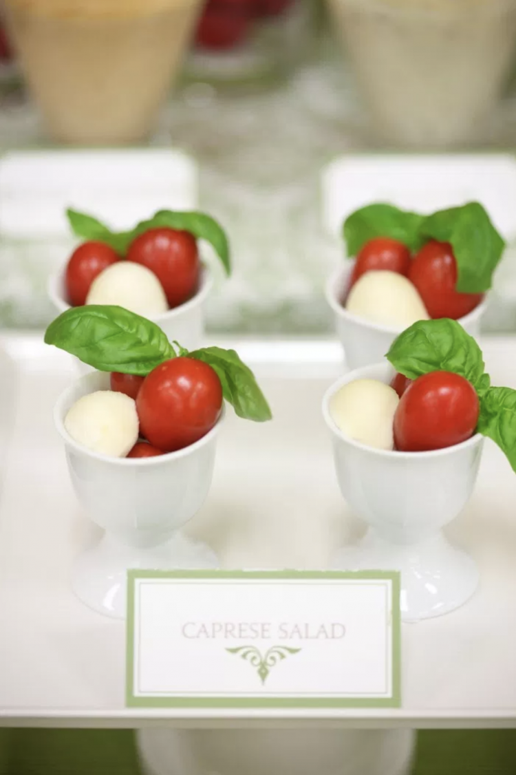 Party Fruit and Veggie Table | Party Fruit and Veggie Bar | Appetizer Table | Caprese Salad