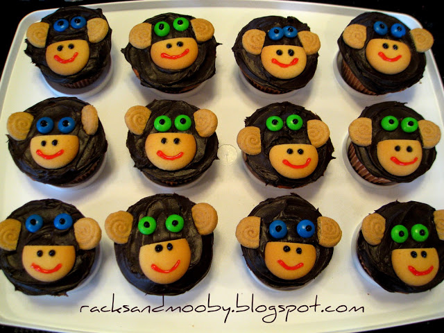 Monkey Party Cupcakes