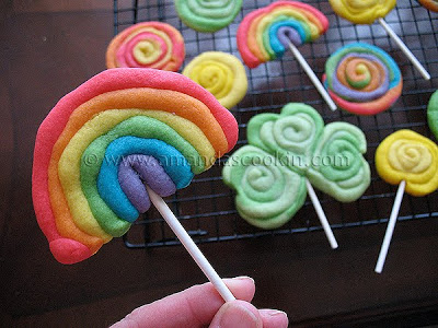Rainbow Cookies for Rainbow Parties or St. Patrick's Day