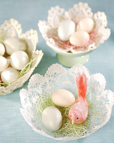 Doily Baskets – Pretty For Spring and Easter
