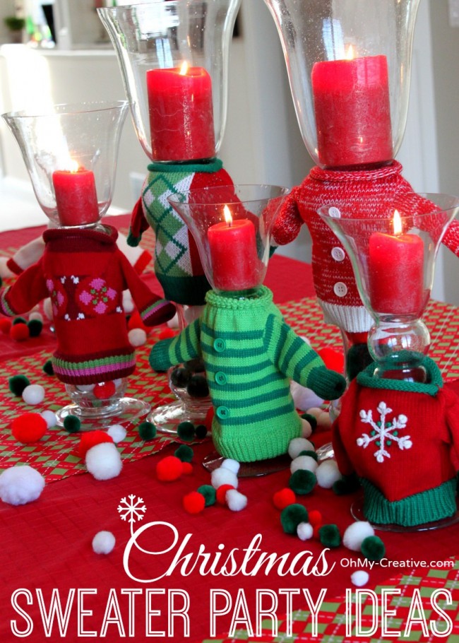 Christmas Sweater Party Ideas | OhMy-Creative.com