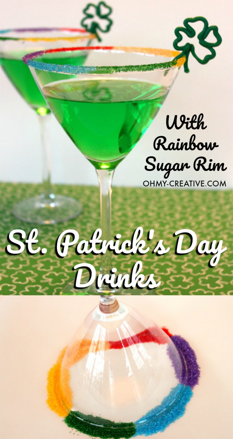 St. Patrick's Day Drinks | OHMY-CREATIVE.COM | Green Drinks for St. Patrick's Day | St. Patrick's Day Cocktails | St. Patrick's Day Drink Recipes | St Paddys Drinks | Irish Cocktails | St. Patty's Day Drinks Recipes