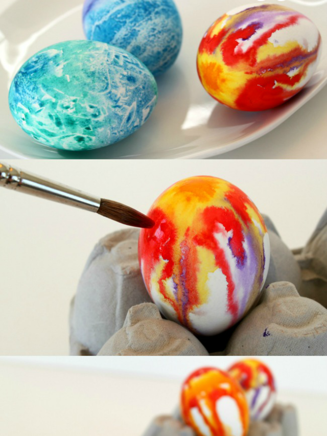 Watercolor Painted Easter Egg Ideas