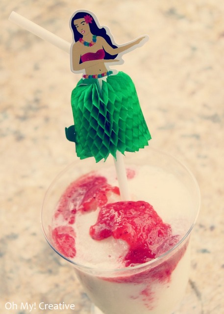luau drink lava colada  |  OHMY-CREATIVE.COM