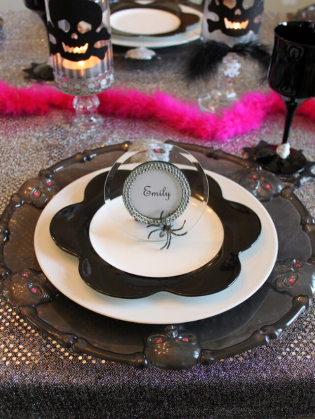 DIY Halloween Charger Plates