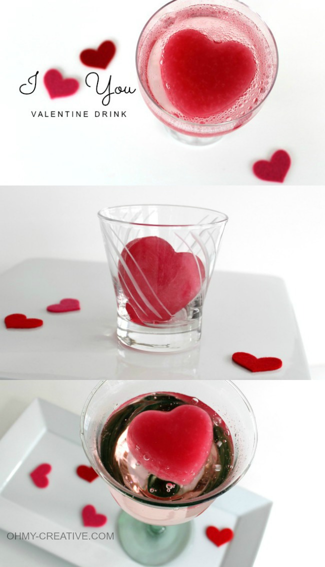 I Heart You Valentine Drink | OHMY-CREATIVE.COM