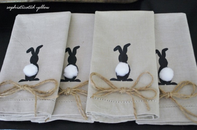 bunny napkins