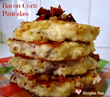 Bacon Corn Pancakes