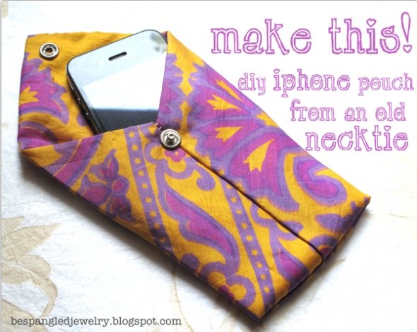 Necktie DIY: iPhone or iPod Pouch Tutorial