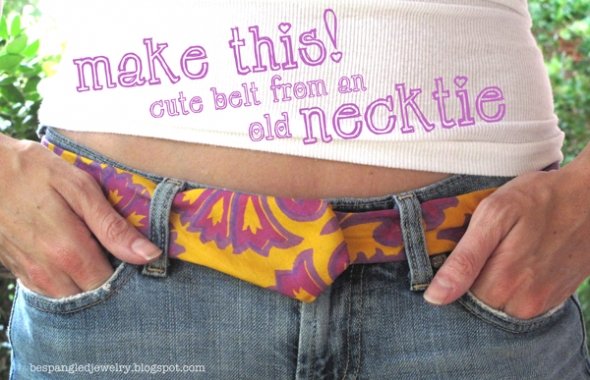 How To Make a Cute Belt from an Old Necktie!
