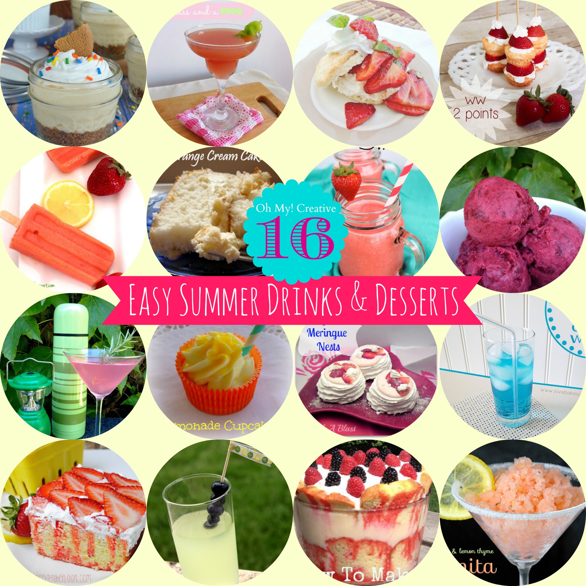 16 Easy To Make Summer Drinks And Desserts