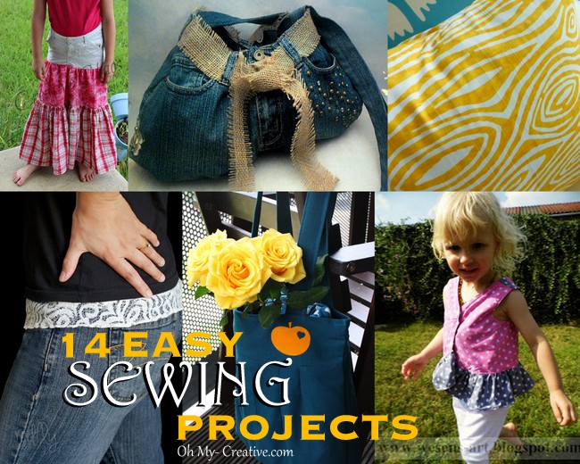 14 Easy Sewing Projects - ohmy-creatiive.com