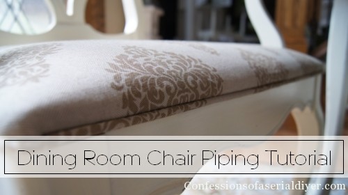How to add piping to chair cushion 