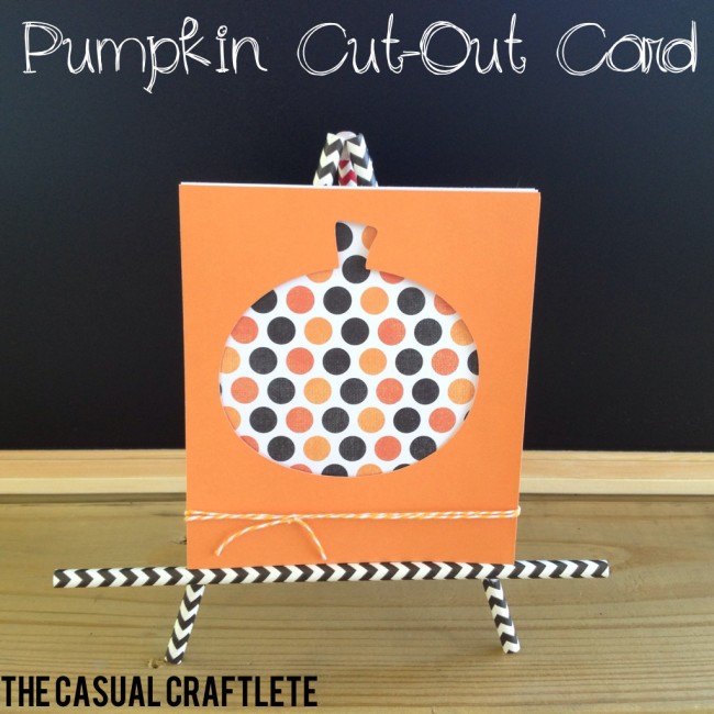 Pumpkin cutout card