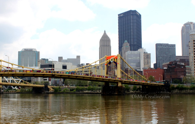 Pittsburgh Bridge Yarn Bombing - Andy Warhol Bridge - OhMy-Creative.com