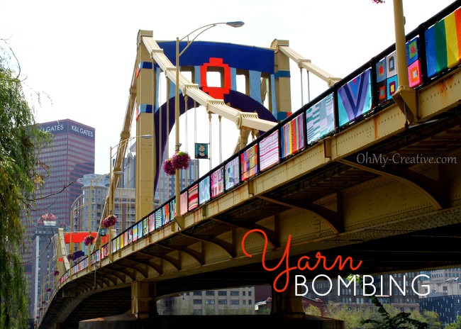 Yarn Bombing The Andy Warhol Bridge