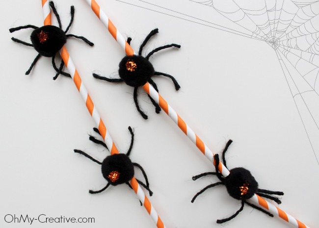 Halloween Spider Garland - OhMy-Creative.com 