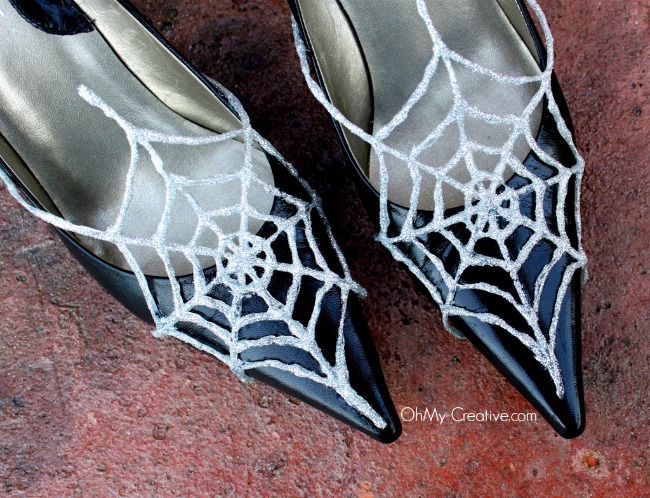 Glitter Spider Web Shoes