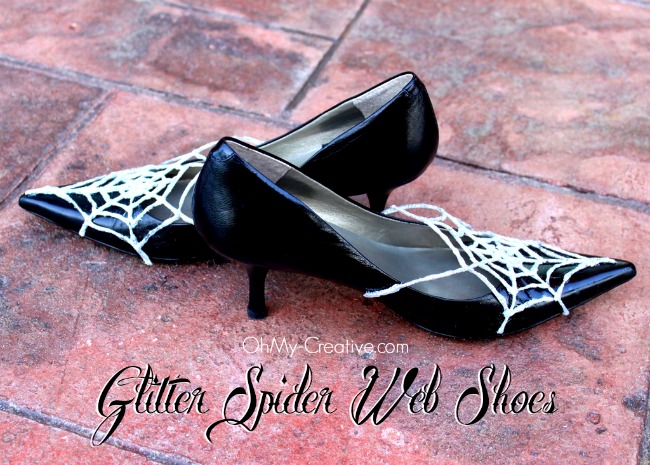 Glitter Spider Web Halloween Shoes 5 - OhMy-Creative.com