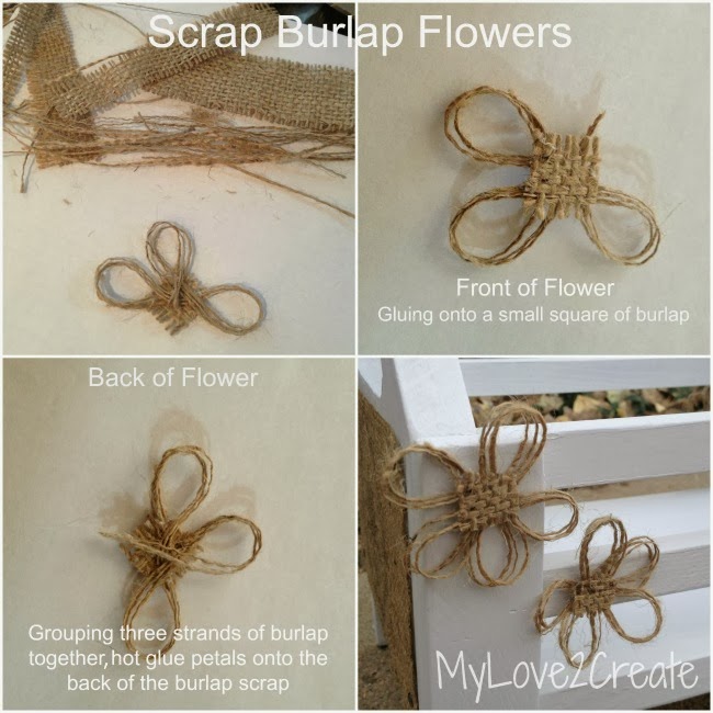 MyLove2Create, scrap burlap flowers