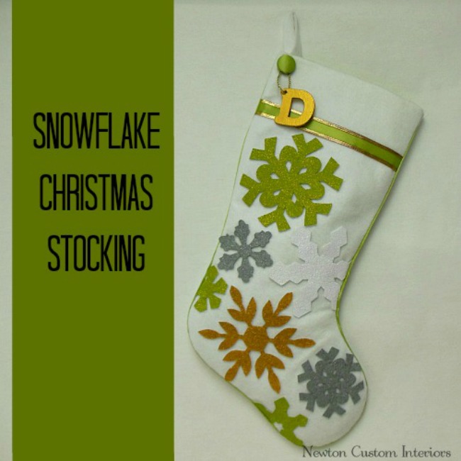 Snowflake Christmas Stocking