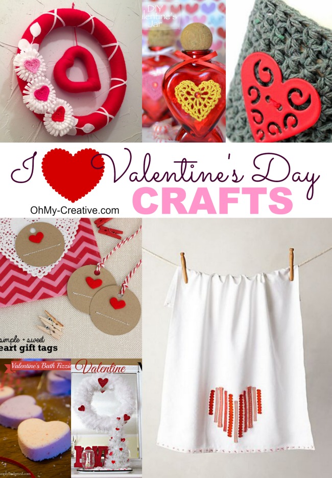 I Heart Valentine's Day Crafts  |  OHMY-CREATIVE.COM