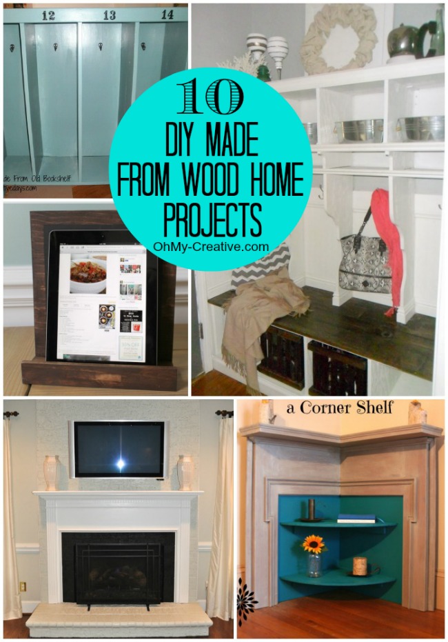 10 DIY Made From Wood Home Projects | OHMY-CREATIVIE.COM