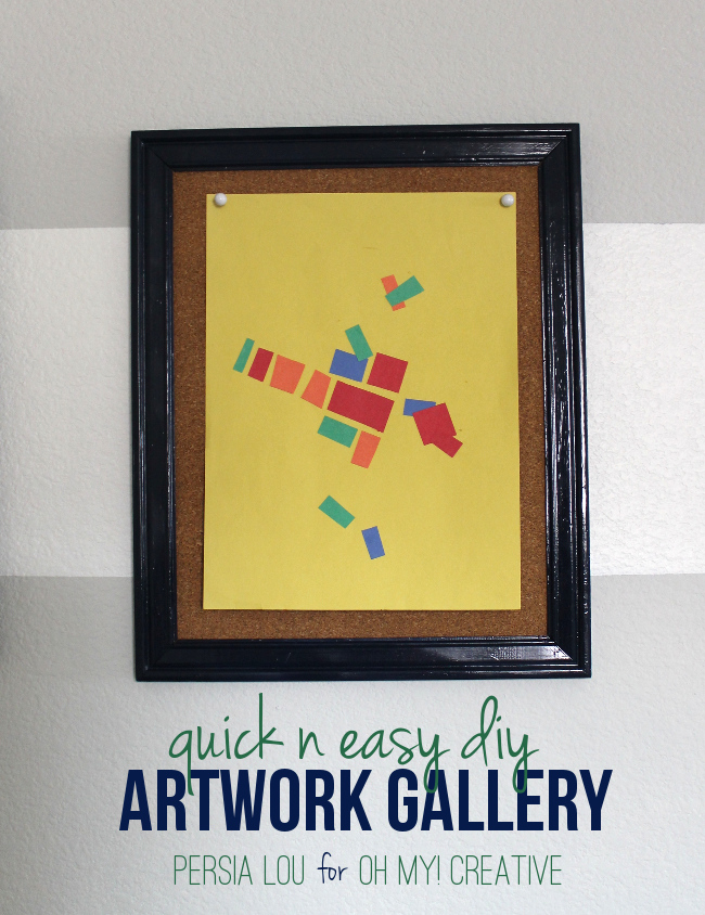 Quick and Easy DIY Kids Artwork Gallery