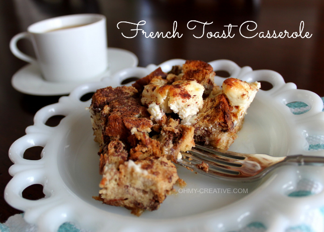 French Toast Casserole | OHMY-CREATIVE.COM #BreakfastRecipe