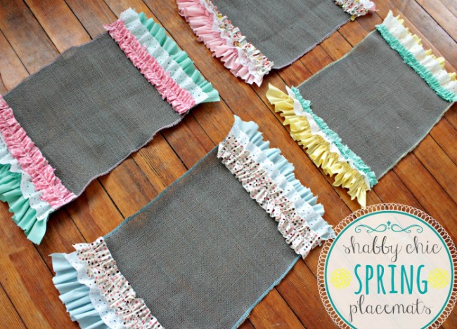 Shabby Chic Spring Placemats  