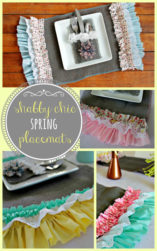 Shabby Chic Spring Placemats