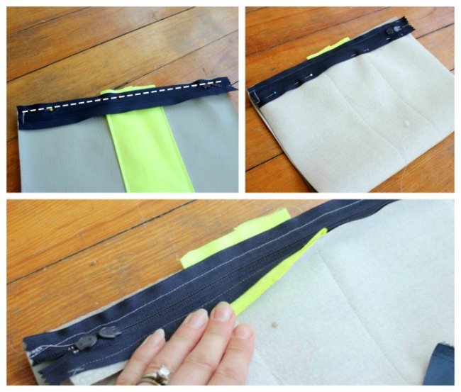 Attach Zipper to Leather