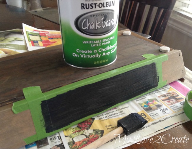 Painting on chalkboard Paint