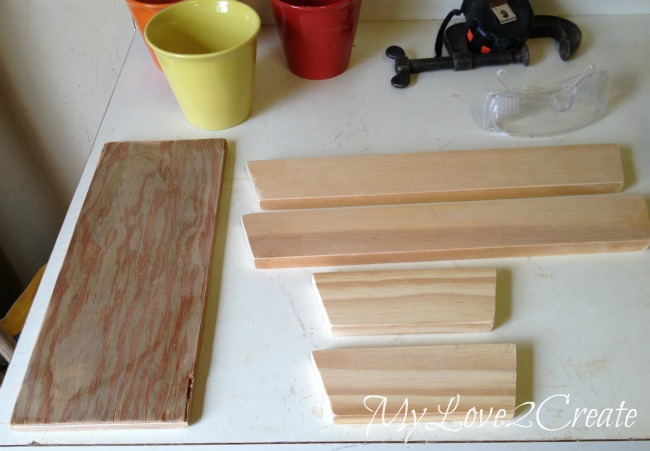 Cut wood to make tray