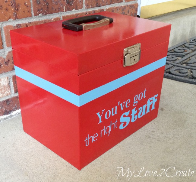 How to turn trash to treasure with a Metal box Makeover - now a fabulous decorating accent!